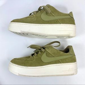 nike air force 1 sage low olive green